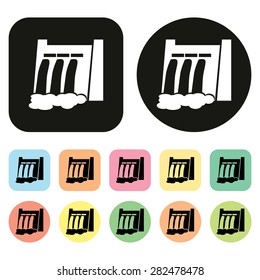 hydroelectric power station icon