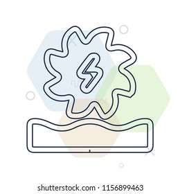 Hydroelectric power station icon vector can be used as png, Hydroelectric power station