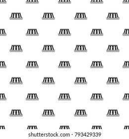 Hydroelectric power station pattern seamless in simple style vector illustration