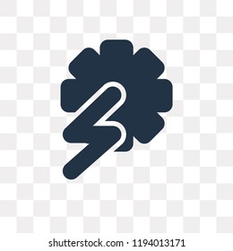 Hydroelectric power station vector icon isolated on transparent background, Hydroelectric power station transparency concept can be used web and mobile