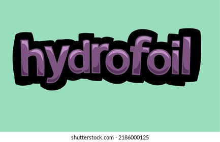 HYDROFOIL background writing vector design very cool and simple