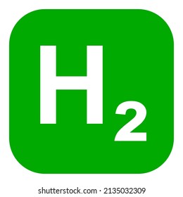 Hydrogen and app icon on white