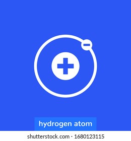 Hydrogen Atom Icon For Web