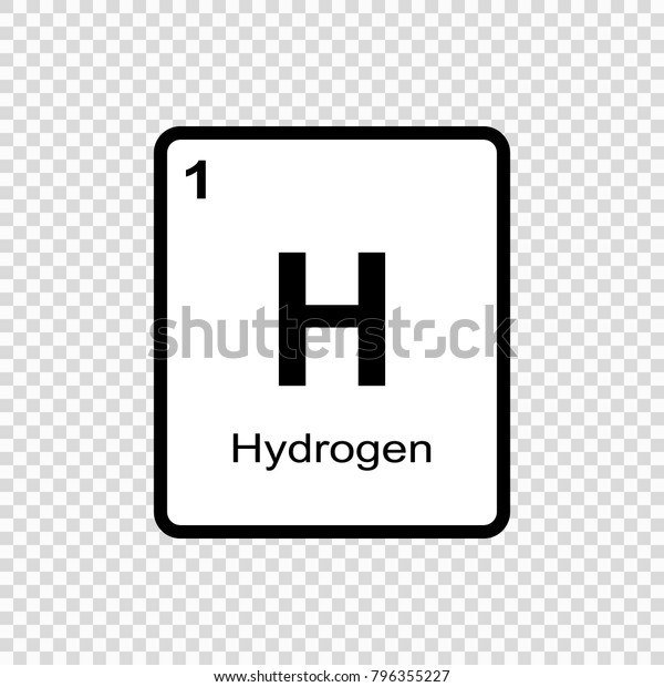 Hydrogen Chemical Element Sign Atomic Number Stock Vector Royalty Free 796355227 3148