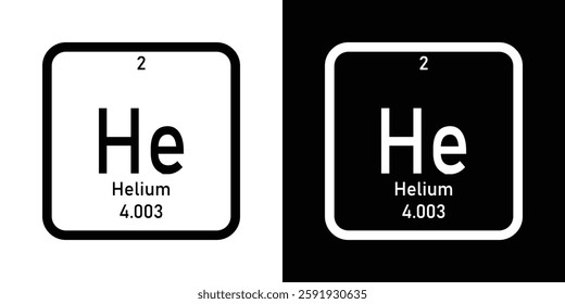 Hydrogen element icon. H. chemical periodic element icon. eps