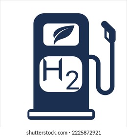 hydrogen filling station vector illustration.  potential as the fuel of the future