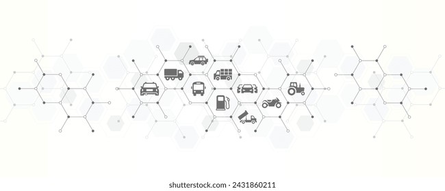 Banner de combustible de hidrógeno con los iconos del sitio web y el símbolo de los coches híbridos de energía alternativa y verde h2 o transporte sostenible