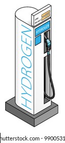 A hydrogen fuel pump/bowser. svg
