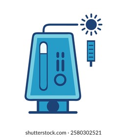 A hydrogen fuel station icon representing alternative energy sources