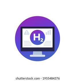 hydrogen gas level monitoring icon