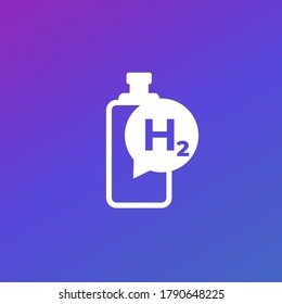 hydrogen gas tank vector icon
