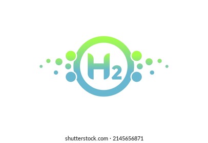 Hydrogen H2 Green Energy Icon Hydrogen Stock Vector (Royalty Free ...