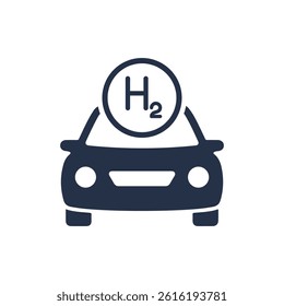 Hydrogen icon. Solid glyph series icon