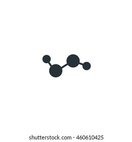 Hydrogen Molecule Icon, Silhouette Hydrogen, H2O2 Hydrogen Peroxide Molecule