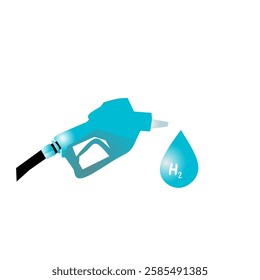 The hydrogen nozzle symbol is light blue with a black hose.