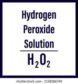 Hydrogen Peroxide Label White Background Stock Vector (Royalty Free ...