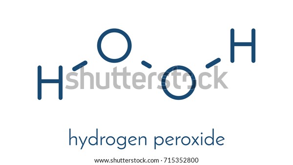 Hydrogen Peroxide Molecule Reactive Oxygen Species Stock Vector Royalty Free