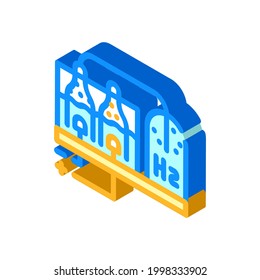 Hydrogen Production Process Isometric Icon Vector. Hydrogen Production Process Sign. Isolated Symbol Illustration