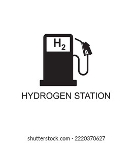 hydrogen station icon , gas station icon