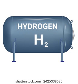 hydrogen storage tank H2 green energy ans ecology   vector