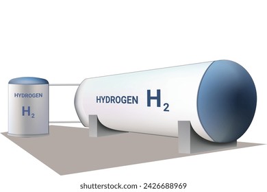 hydrogen storage tank H2 green energy ans ecology
