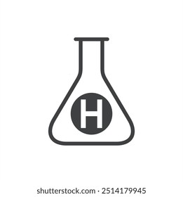 hydrogen symbol, is a highly flammable diatomic gas.