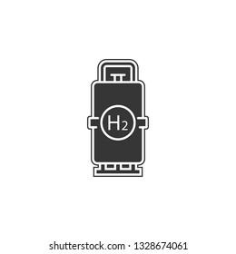 Hydrogen tank icon. Simple outline vector of Sustainable Energy set icons for UI and UX, website or mobile application on white background