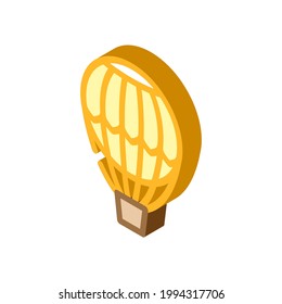 hydrogen weather balloon isometric icon vector. hydrogen weather balloon sign. isolated symbol illustration