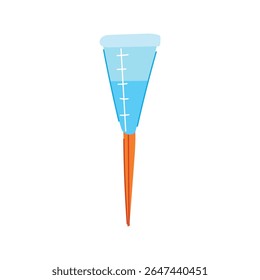hidrologia desenho animado. meteorologia clima, dados de queda, precisão da coleta hidrologia sinal de indicador de chuva. símbolo isolado ilustração vetorial