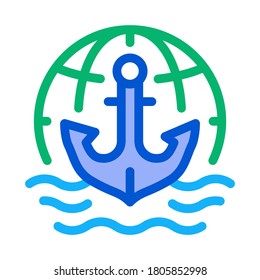hydrology science icon vector. hydrology science sign. color symbol illustration
