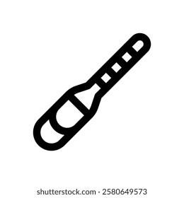 Hydrometer. Editable stroke vector icon.