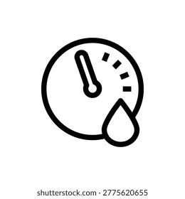 hydrometer outline icon vector design good for web or mobile app