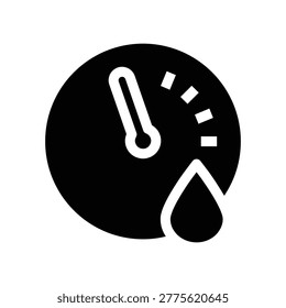 hydrometer solid icon vector design good for web or mobile app