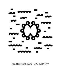 hydrophobic effect biochemistry line icon vector. hydrophobic effect biochemistry sign. isolated contour symbol black illustration