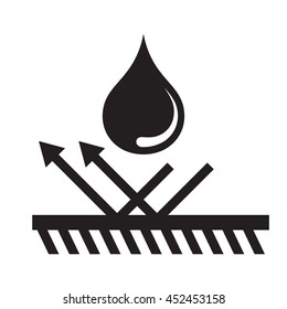hydrophobic icon, water repellent icon, anti corrosion icon, waterproof icon, water protection icon