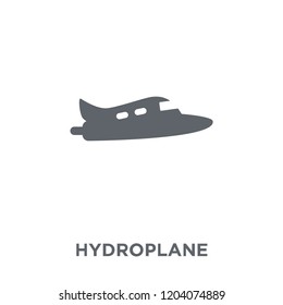 hydroplane icon. hydroplane design concept from Transportation collection. Simple element vector illustration on white background.