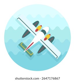 Hydroplane vector icon. Travel. Summer. Summertime. Holiday. Vacation, eps 10