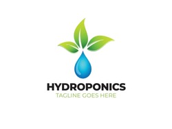 Hydroponic Farming Logo Design Artwork