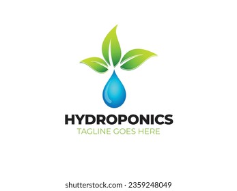 Hydroponic Farming Logo Design Artwork