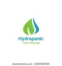 Diseño de Logo Hidropónico Natural Simple