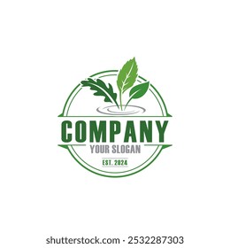 hydroponic logo , nature garden logo