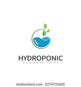 Hydroponic Vegetable Logo Design Vector