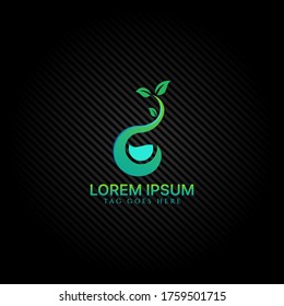 Hydroponics Aquascape Simple Logo Design