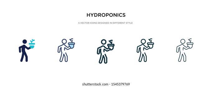 hydroponics icon in different style vector illustration. two colored and black hydroponics vector icons designed in filled, outline, line and stroke style can be used for web, mobile, ui