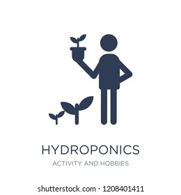 Hydroponics icon. Trendy flat vector Hydroponics icon on white background from Activity and Hobbies collection, vector illustration can be use for web and mobile, eps10