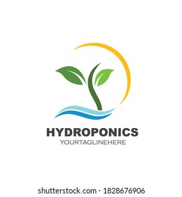 plantilla de diseño de ilustraciones vectoriales de iconos hidroponicos