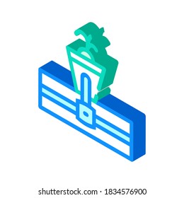 hydroponische isometrische Vektorgrafik. Hydroponik-Schild. einzelne Symbolillustration
