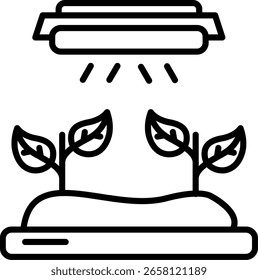 Hydroponics Line vector Icon Design