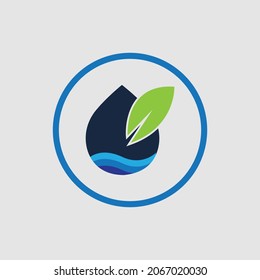 hydroponics logo vector illustration design template on gray background