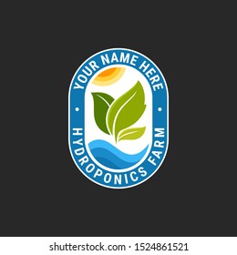 Hydroponics System for Urban Farming Logo